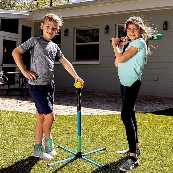 Franklin Sports Youth Batting Training Tee Adjustable Height Plastic for Kids - Picture 5 of 6